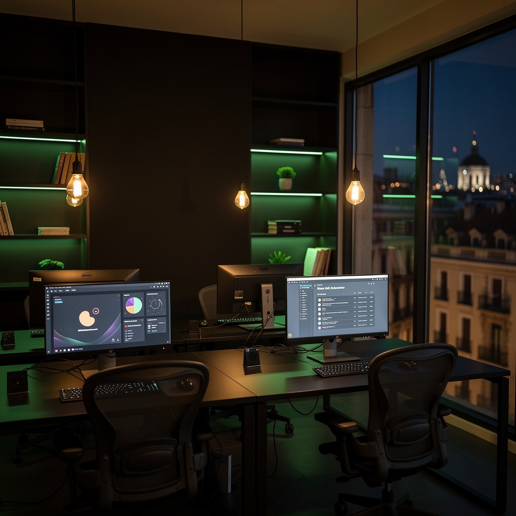 Espacio de trabajo del equipo de Futuro en Movimiento en Barcelona